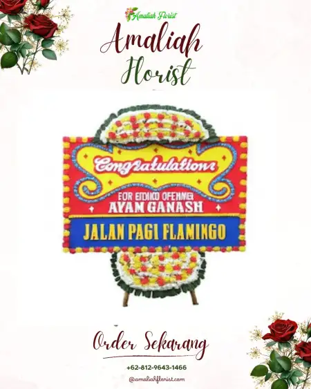 Sewa Papan Bunga Klampok